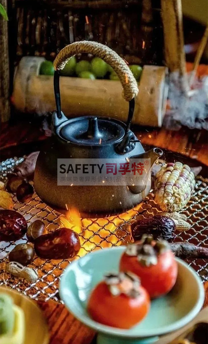 圍爐煮茶小貼士：火災、中毒、燙傷需防范[精制鋼圍爐茶桌](圖2)